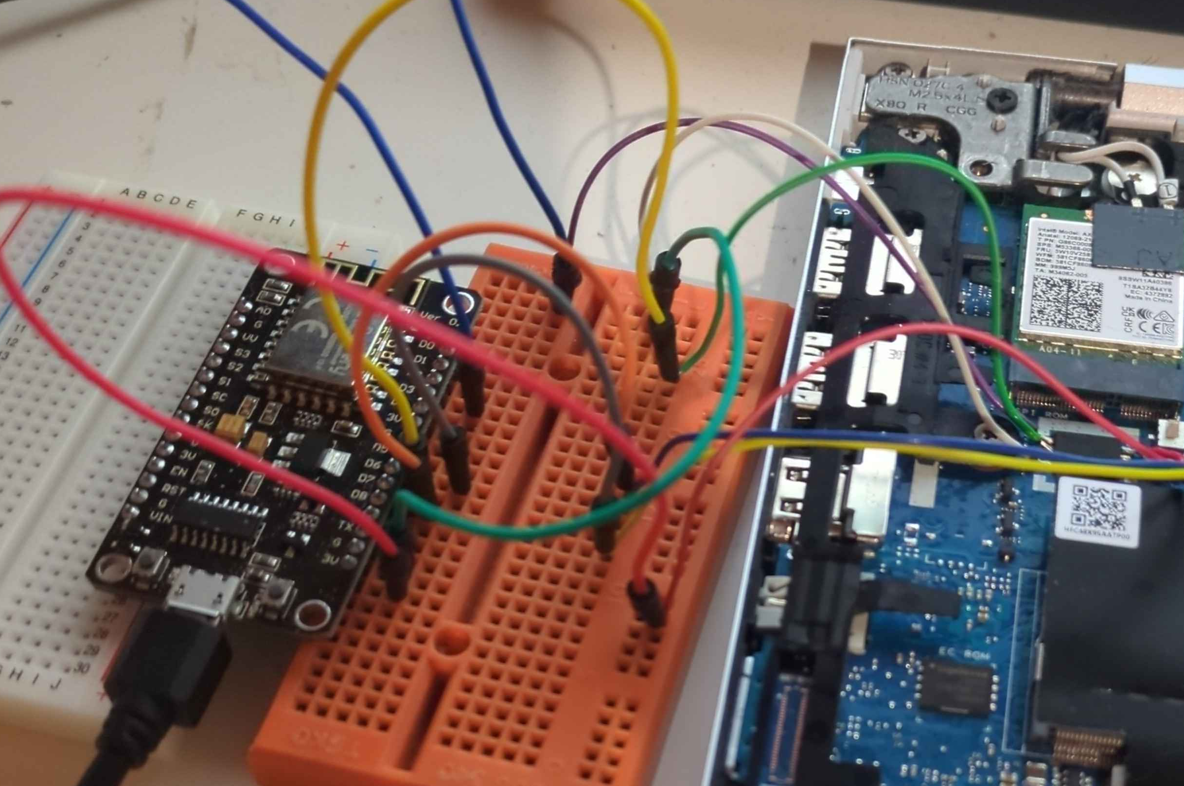 Setup with ESP8266 connected